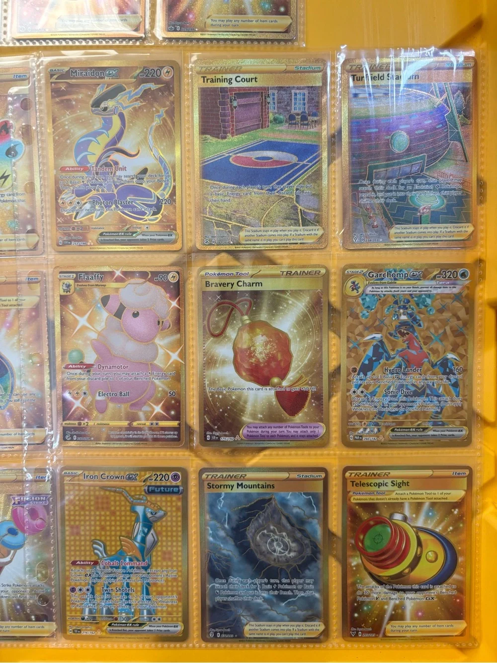 TCG Gold Rare Trainer & Item Collection - Gold Pokemon 26 Nm Card Lot